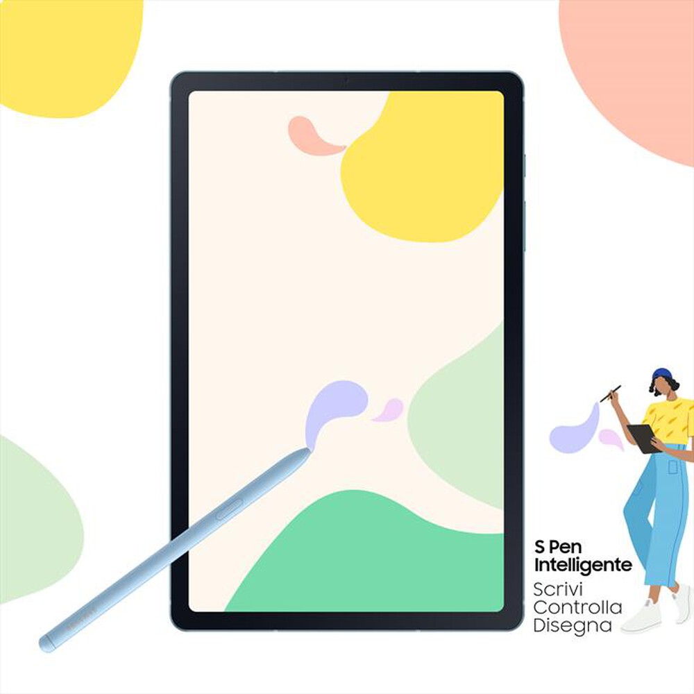 "SAMSUNG - GALAXY TAB S6 LITE LTE-Blue"