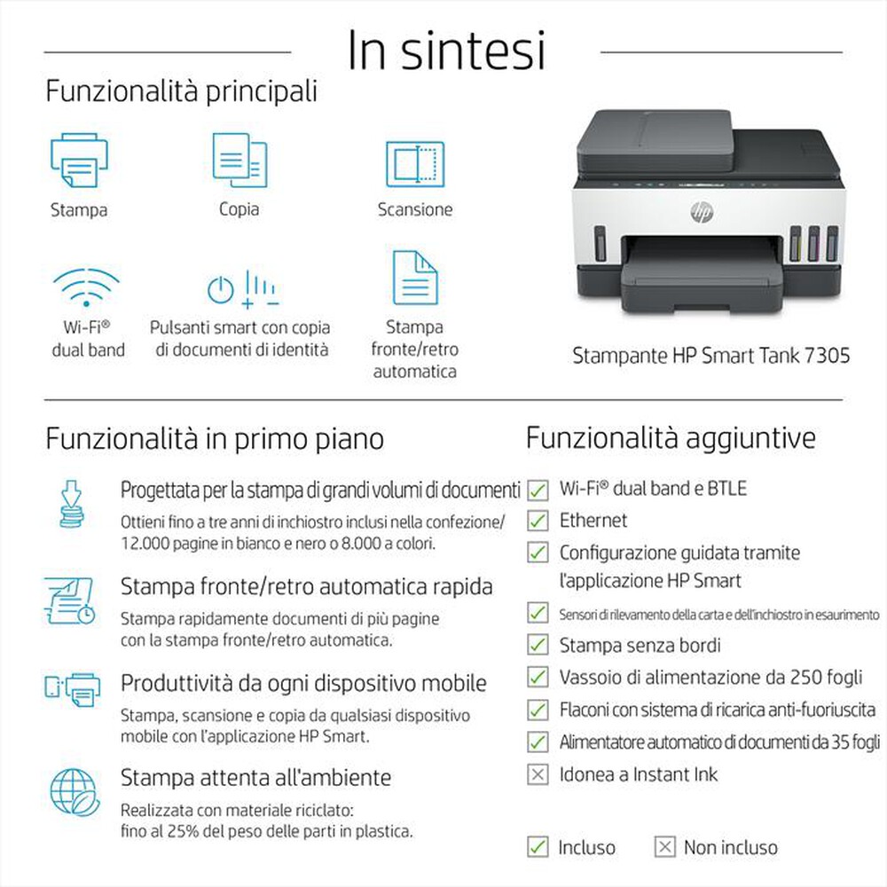 "HP - SMART TANK 7305-Light Basalt"