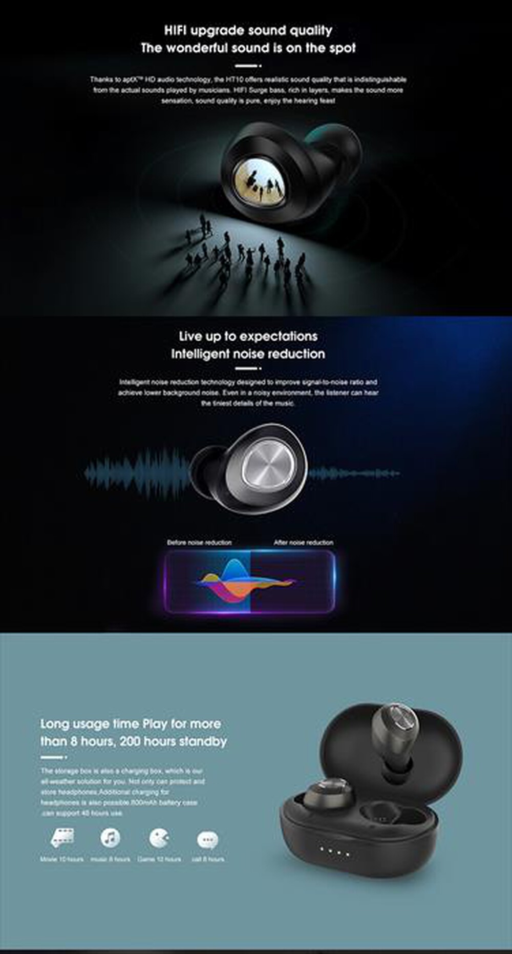 Immagine del prodotto LENOVO - CUFFIE A DOPPIO MICROFONO HT10-Nero