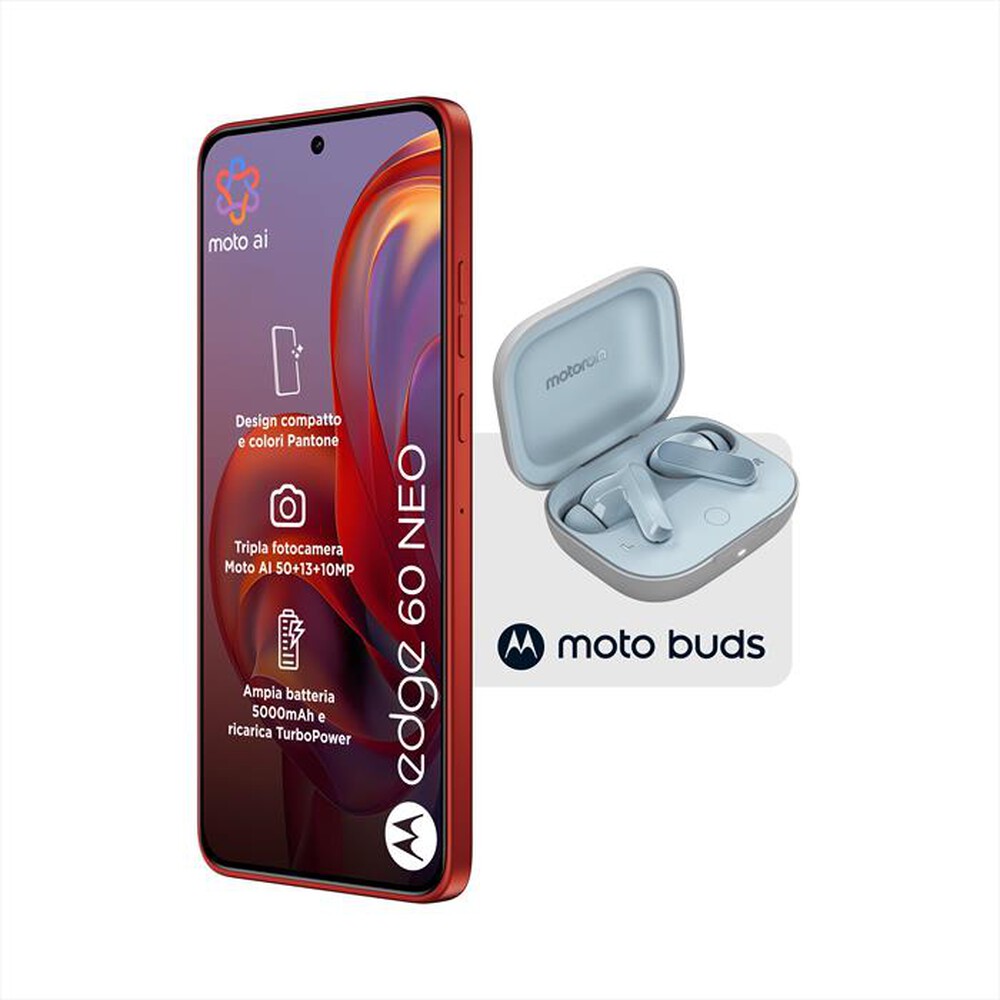 Immagine del prodotto MOTOROLA - Smartphone EDGE 60 NEO + MOTO BUDS-PANTONE Poinciana