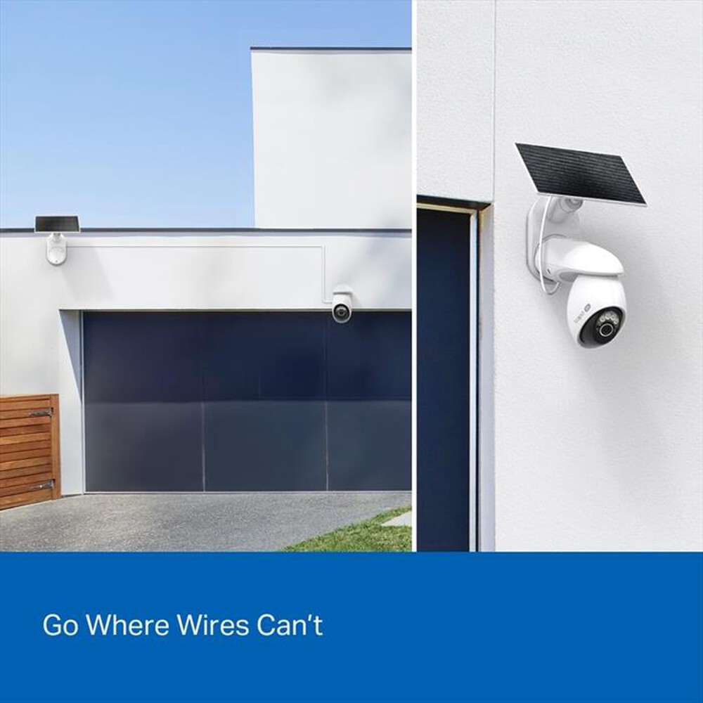 Immagine del prodotto TP-LINK - Telecamera 4K 8MP motorizzata con pannello solare-bianco