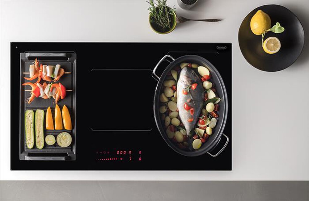 "DE LONGHI - Piano cottura induzione SLI 906 90 cm-Nero"