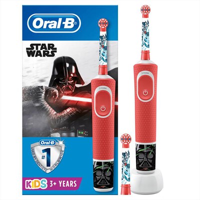 ORAL-B - Spazzolino elettrico Kids Star Wars-Rosso