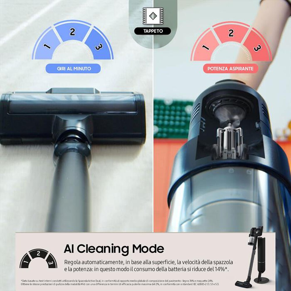 Immagine del prodotto SAMSUNG - BESPOKE JET AI COMPLETE EXTRA VS28C9784QK-Satin Black