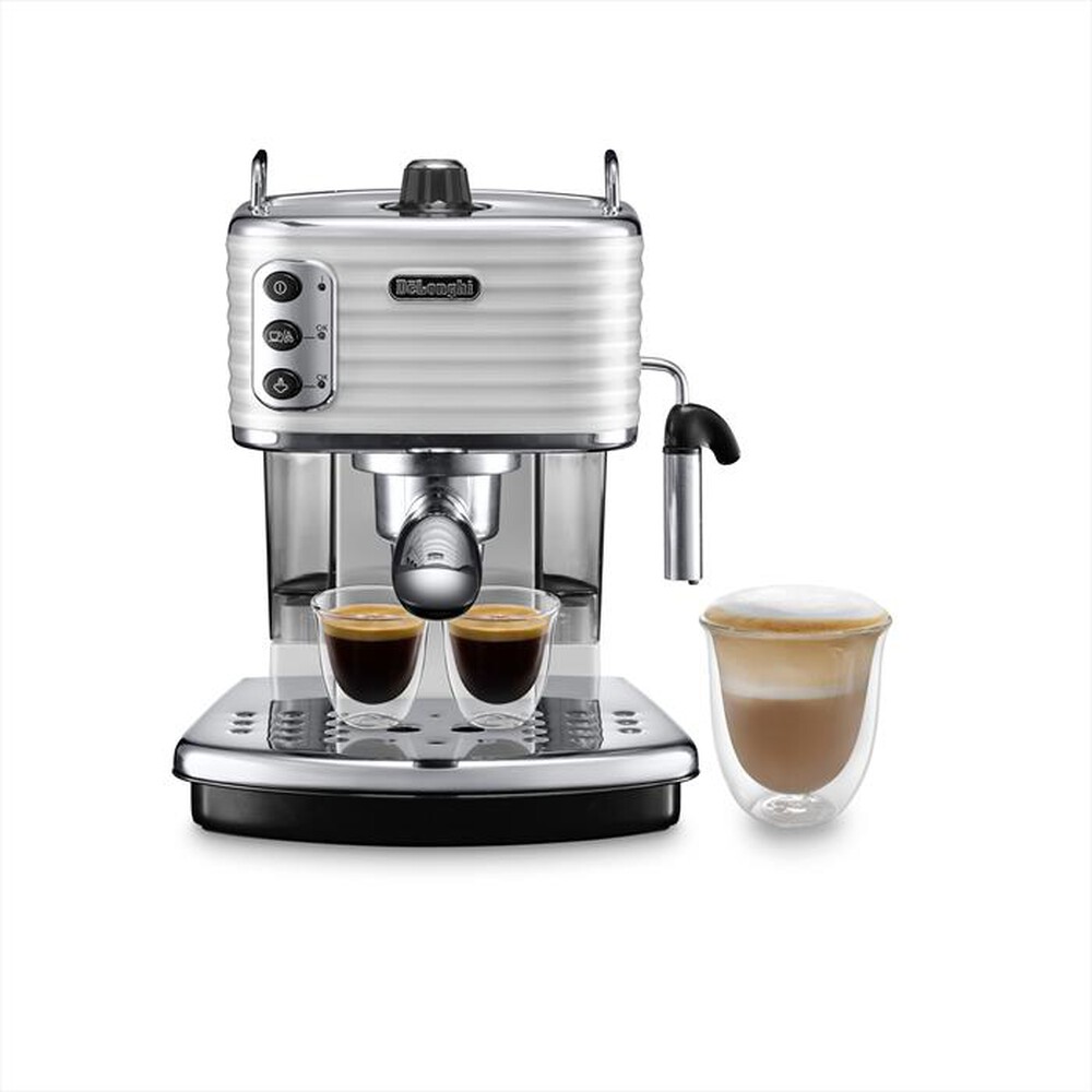 "DE LONGHI - SCULTURA ECZ351.W MACCHINA DA CAFFÈ MANUALE-Bianco"