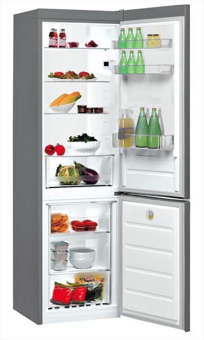 INDESIT - Frigorifero combinato LI8 S2E S Classe E 339 lt-Argento