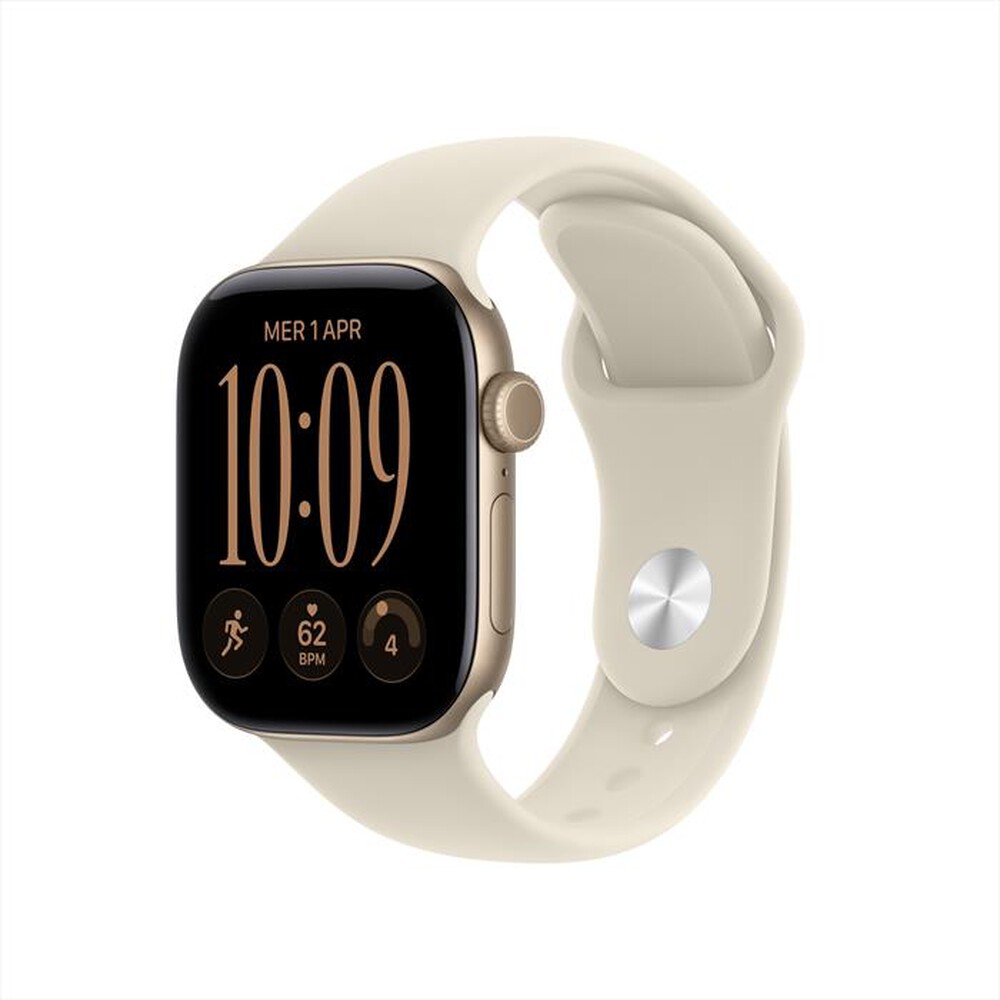 Immagine del prodotto APPLE - Watch Series 12 GPS 42mm Alluminio Oro Chiaro-Sport Band Sabbia - S/M