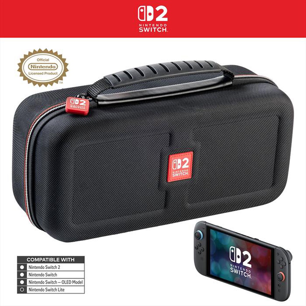 Immagine del prodotto BIG BEN - CUSTODIA DI TRASPORTO SWITCH 2, MEDIA, NERA, LICEN-Nero