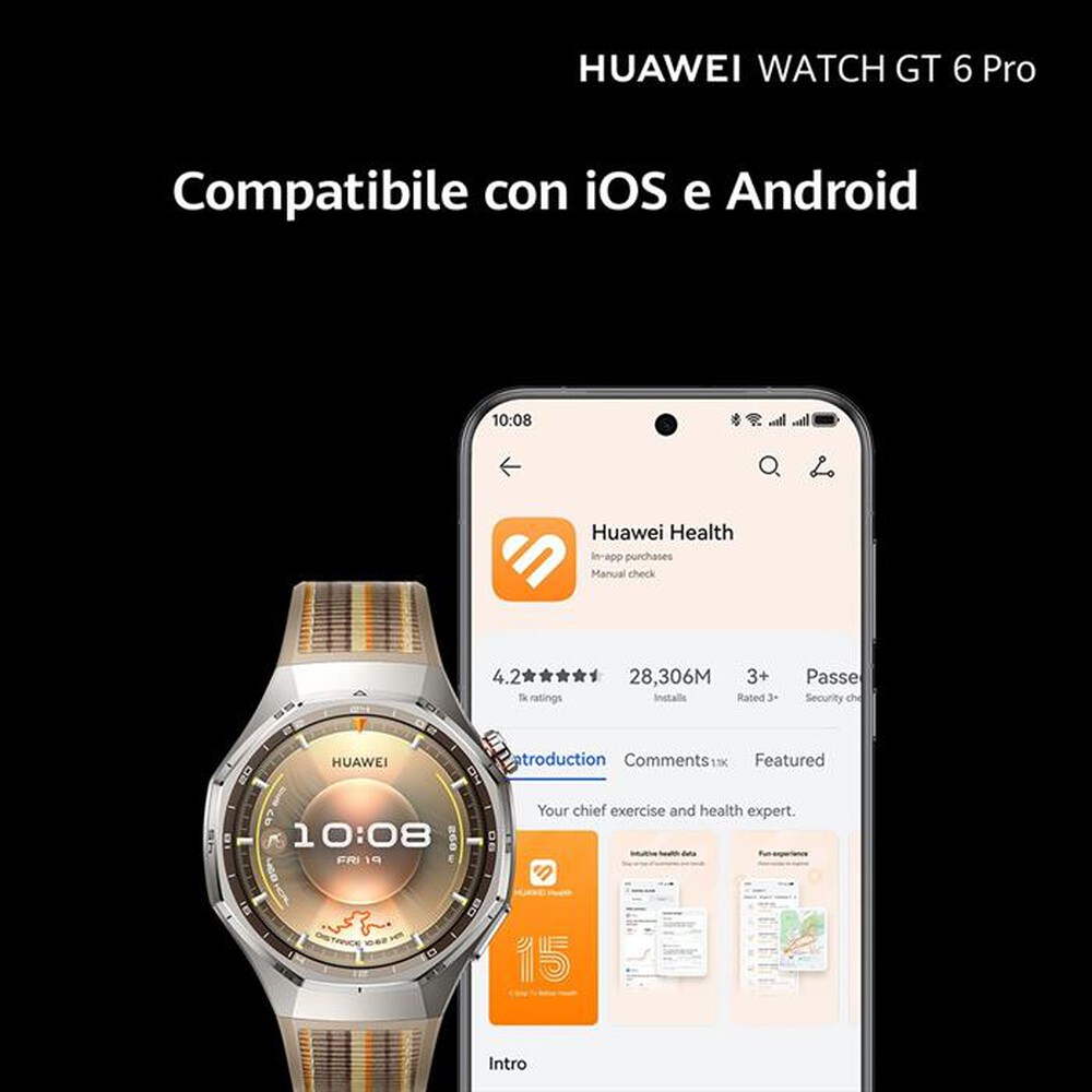 Immagine del prodotto HUAWEI - WATCH GT6 PRO 46MM-BLACK