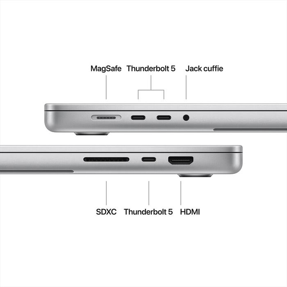Immagine del prodotto APPLE - MacBook Pro 16'' M4 Pro Core 14 CPU 20 GPU 512GB-Argento