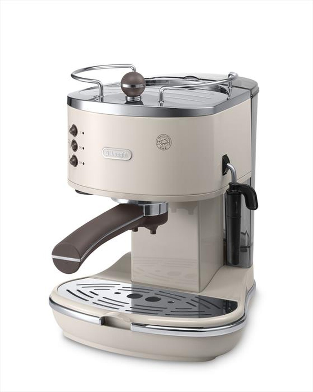 "DE LONGHI - ICONA VINTAGE ECOV311.BG MACCHINA DA CAFFÈ MANUALE-beige/marrone"