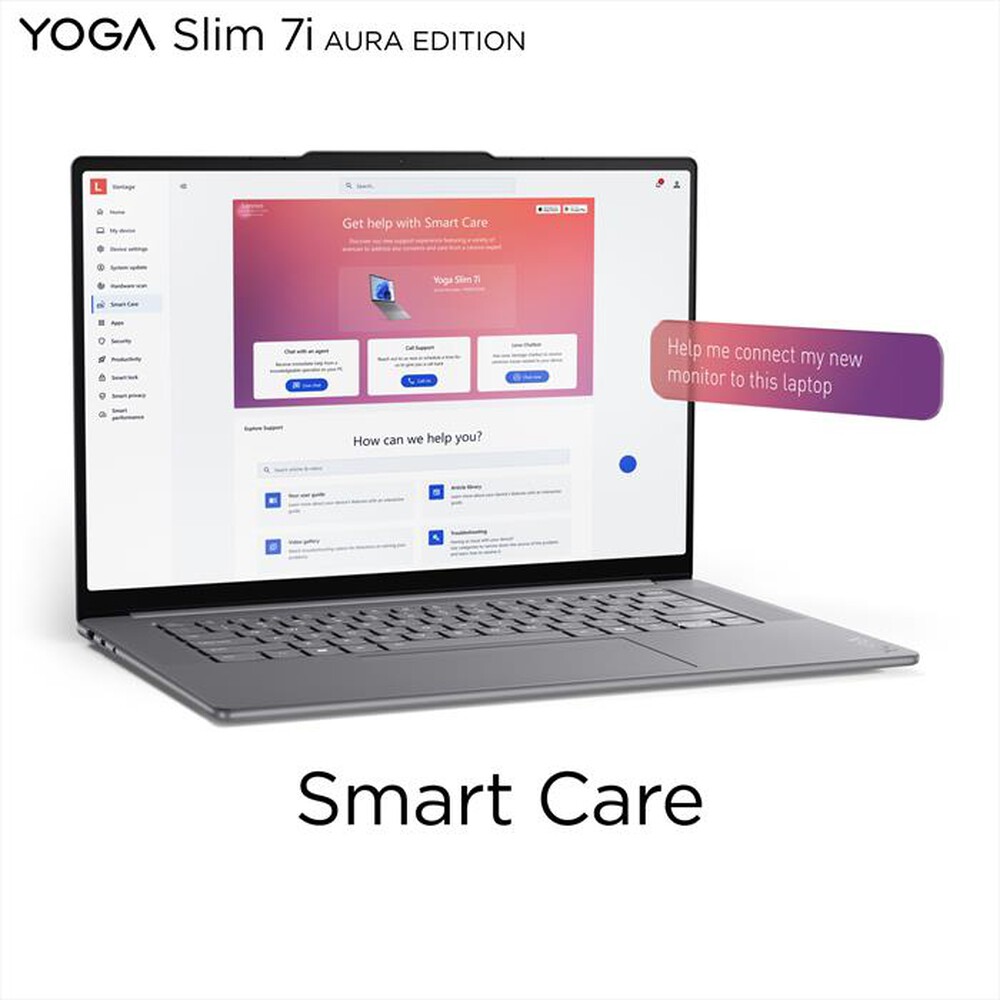 "LENOVO - Notebook 15,3\" YOGA SLIM 7 83HM003MIX-Luna Grey"