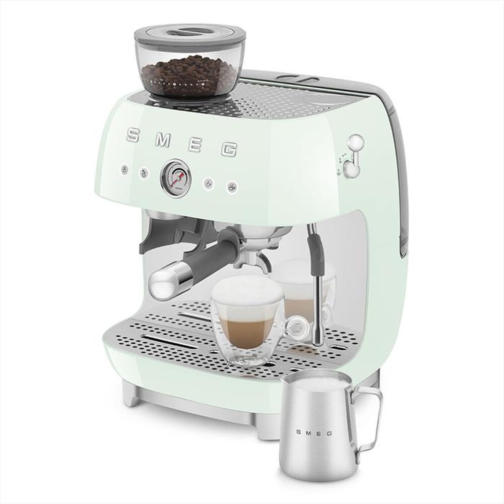 "SMEG - Macchina da Caffè+macinacaffè 50's Style EGF03PGEU-Verde LUCIDO"
