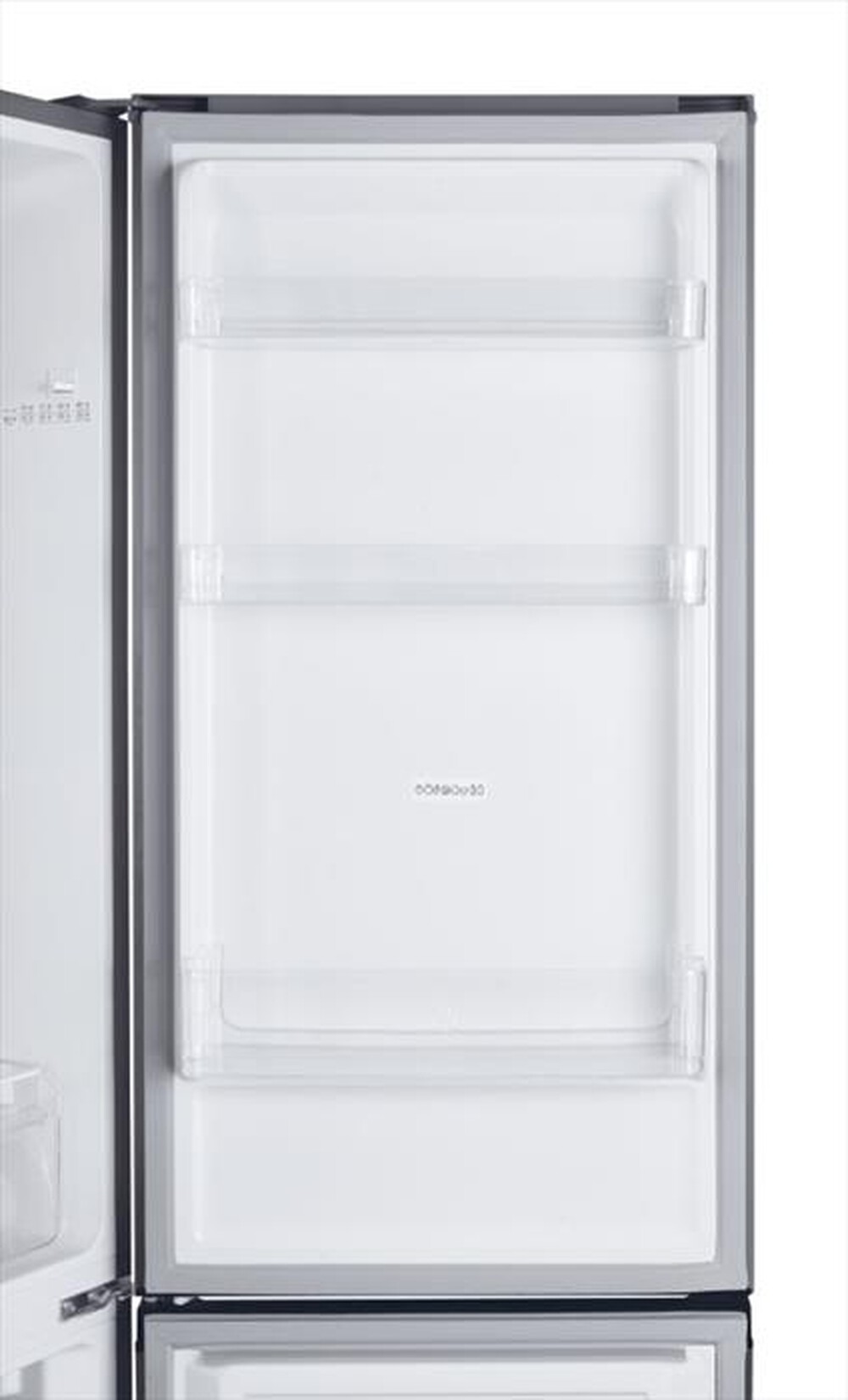 "CANDY - Frigorifero combinato CCH1T518FX Classe F 253 lt-Platino, Stainless steel"