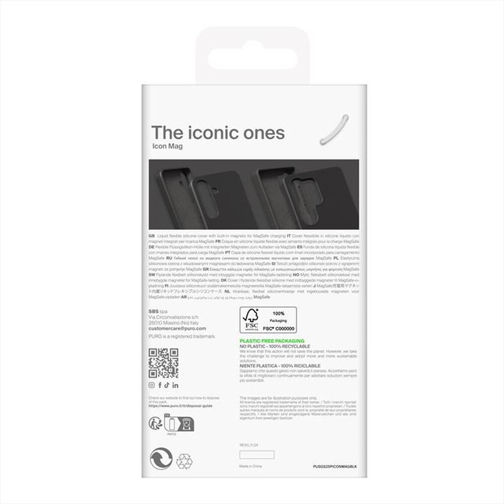 Immagine del prodotto PURO - Cover Icon PUSGS25PICONMAGBLK Samsung Galaxy S25+-Nero