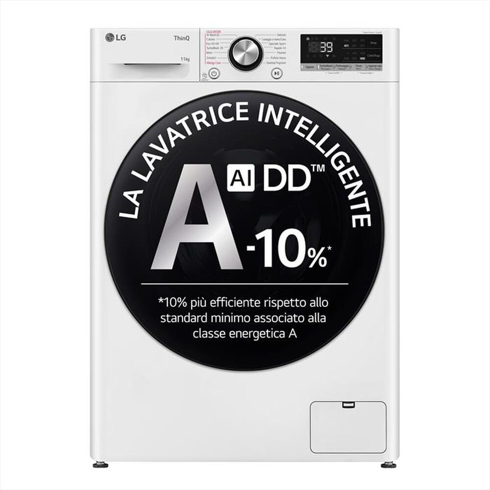 "LG - Lavatrice AI DD R7 F4R7011TSWB 11kg Classe A-Bianca"