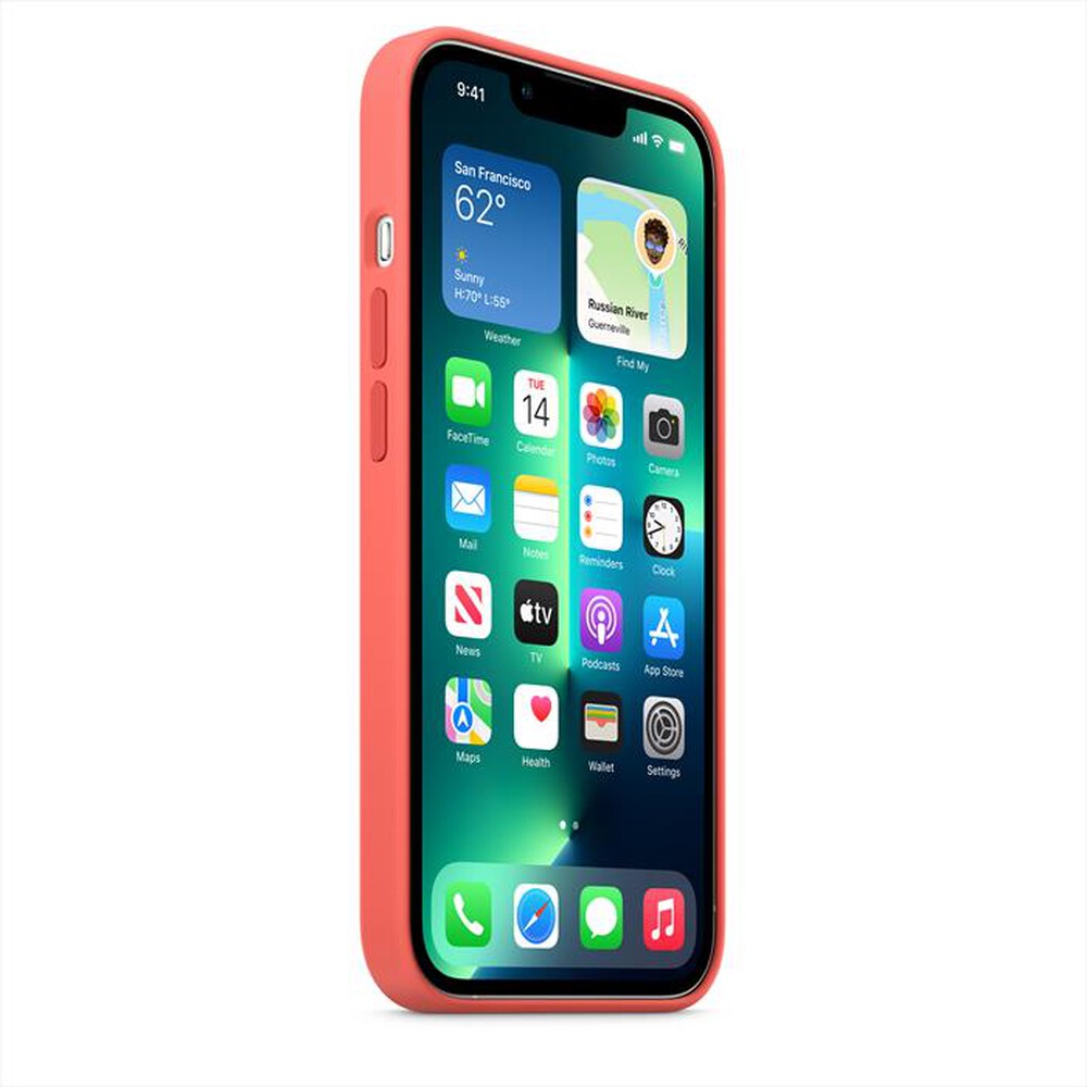 "APPLE - iPhone 13 Pro Silicone Case with MagSafe-Pink Pomelo"
