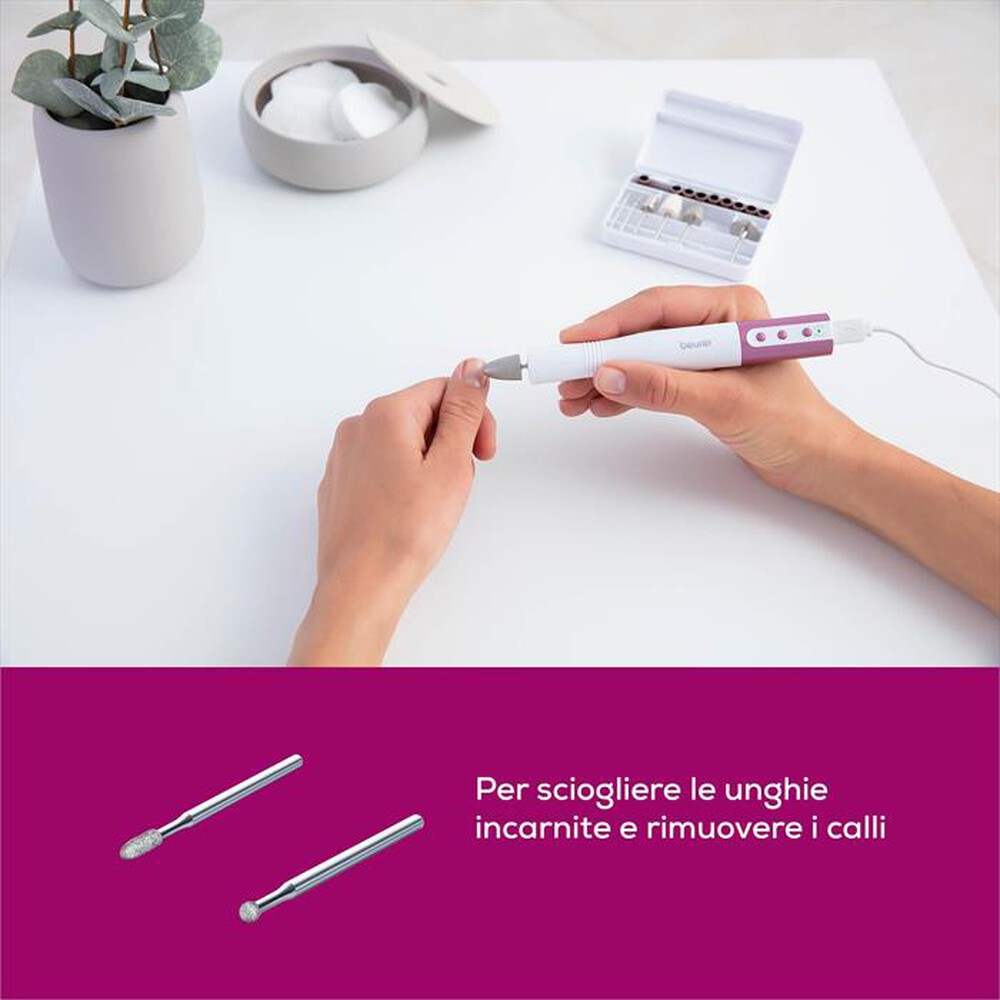 Immagine del prodotto BEURER - Set per manicure Beurer MP 52-Bianco e rosa