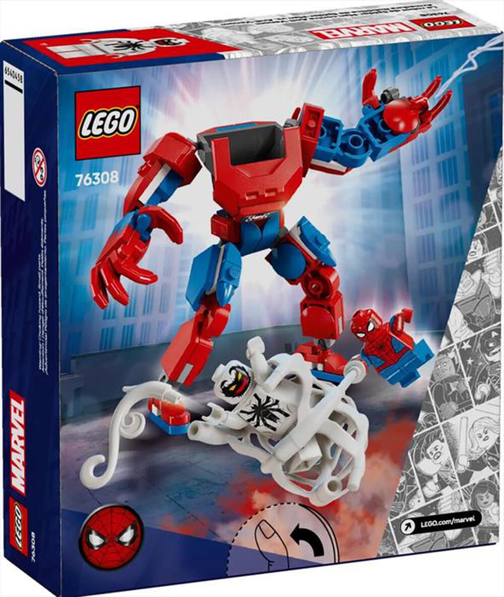 "LEGO - MARVEL Mech di Spider-Man contro Anti-Venom-76308-Multicolore"
