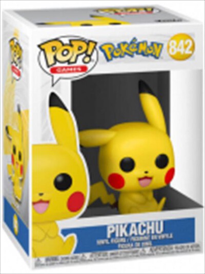 FUNKO - FUNKO POP Pokemon Pikachu Sitting 842 - 56307-n.d.