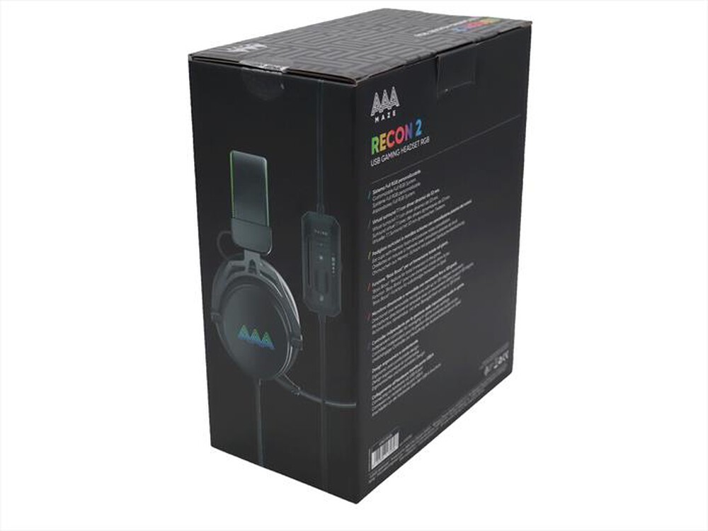 Immagine del prodotto AAAMAZE - CUFFIA GAMING RECON 2 USB CON MICROFONO-Nero