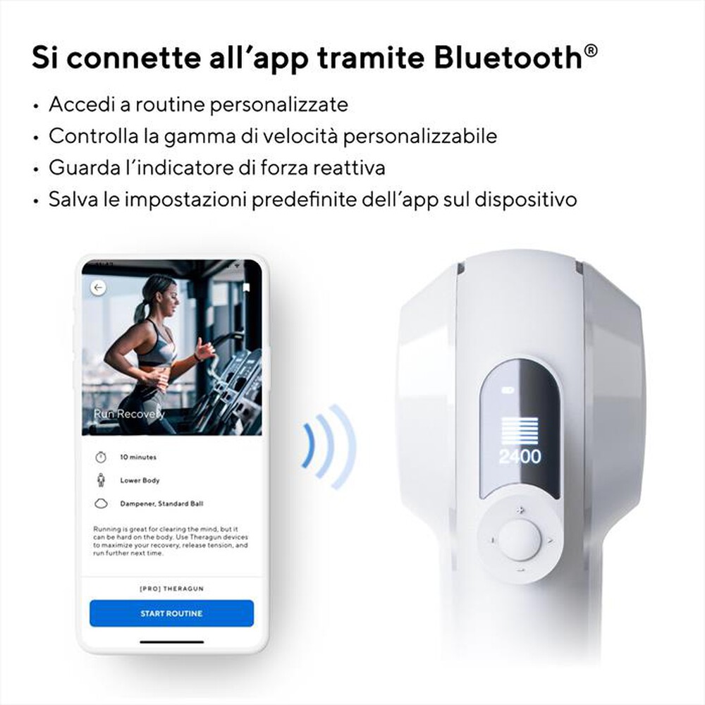 "THERABODY - Massaggiatore per il corpo THERAGUN ELITE-bianco"