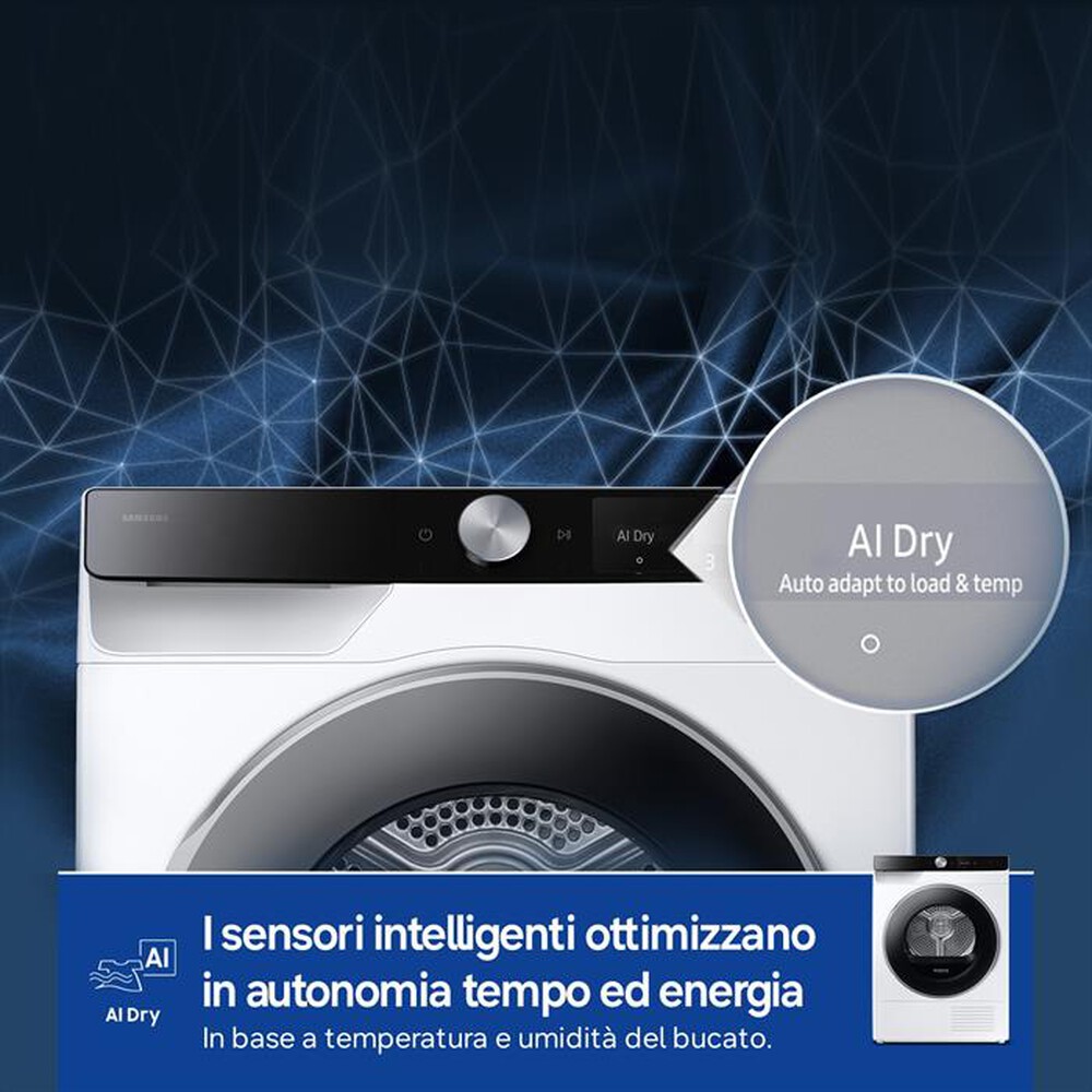 Immagine del prodotto SAMSUNG - Asciugatrice DV90DG6845LKU3 9Kg Classe A-Bianco