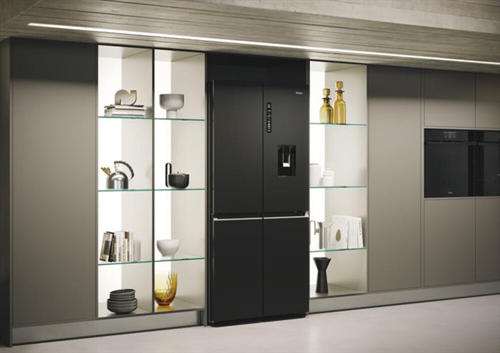"HAIER - Frigorifero 4 porte HCR7818DWPT Classe D 467 lt-Black"