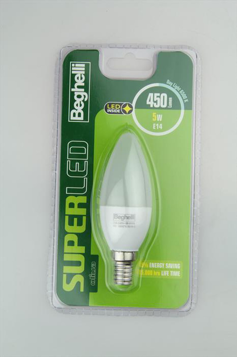"BEGHELLI - SUPERLED OLIVA 5W E14 6,5"