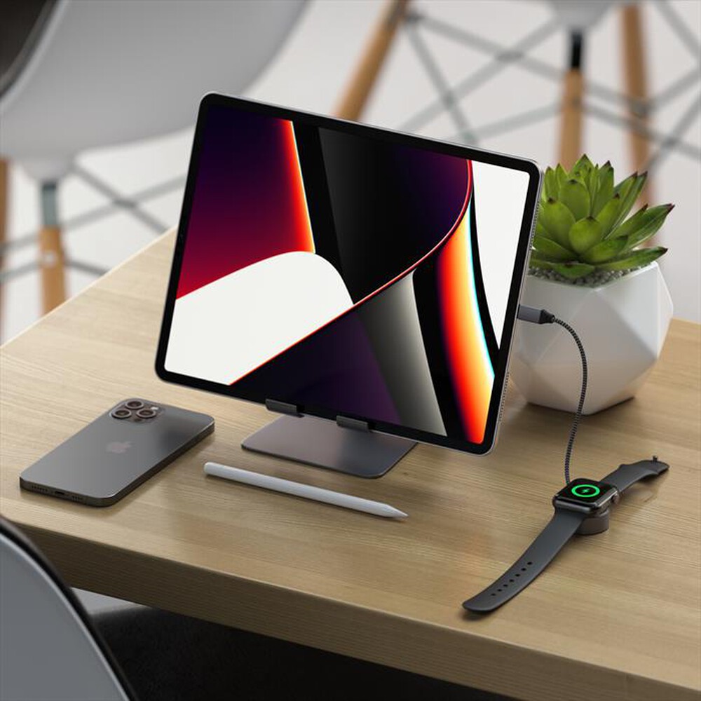 "SATECHI - CAVO MAGNETICO USB-C PER RICARICA APPLE WATCH-grigio"