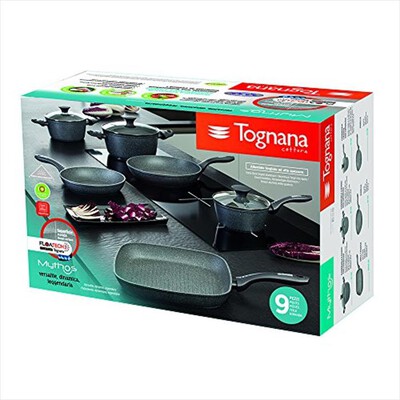 TOGNANA - Mythos/Batteria pentole 9 pezzi-Nero