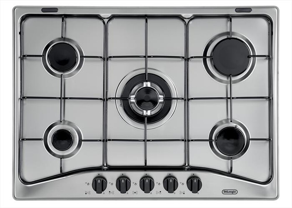 "DE LONGHI - Piano cottura a gas YAF 57 ASV 5 fuochi 68cm-Inox"