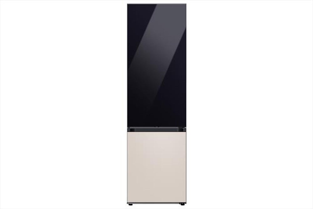 "SAMSUNG - Frigorifero combinato F-RB38D152239 BESPOKE-Clean Black-Satin Beige"