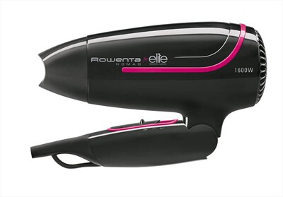 ROWENTA - CV3312  Asciugacapelli da Viaggio-Nero e rosa