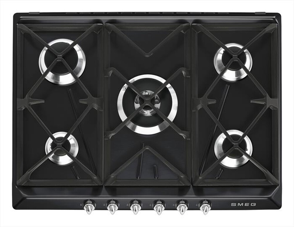 "SMEG - Piano cottura a gas SR975NGH 68,5cm-nero"