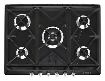 SMEG - Piano cottura a gas SR975NGH 68,5cm-nero