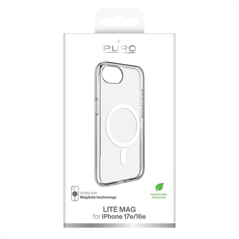 Immagine del prodotto PURO - Cover in TPU+PC "LITE MAG" con Magsafe per iPhone-Trasparente