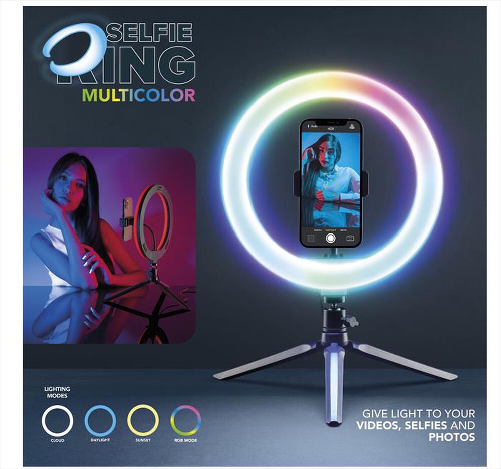 Immagine del prodotto CELLULARLINE - SELFIERINGCOLORK-Nero