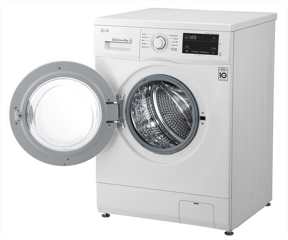 "LG - Lavatrice F4J3TN3WE 8 Kg Classe D-White"