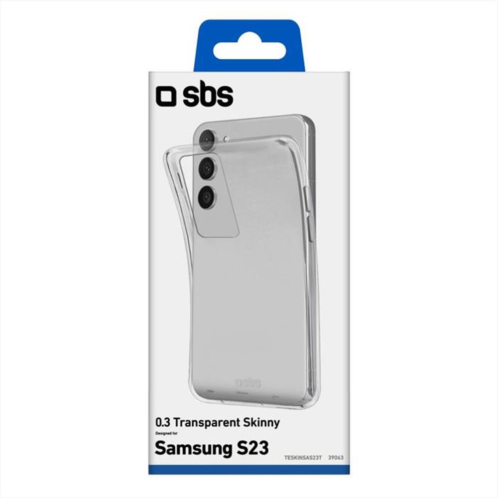 "SBS - Cover Skinny TESKINSAS23T per Samsung S23-Trasparente"