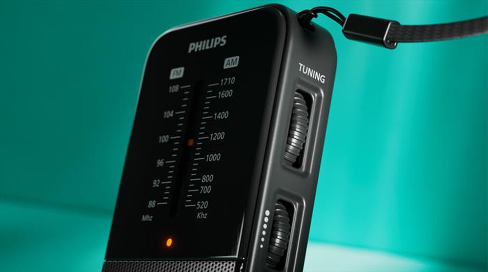 "PHILIPS - Portable FM/MW radio TAR1509/00-Black"
