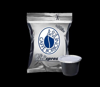 CAFFE BORBONE - Respresso Borbone Nera - Comp. NESPRESSO 50 Caps