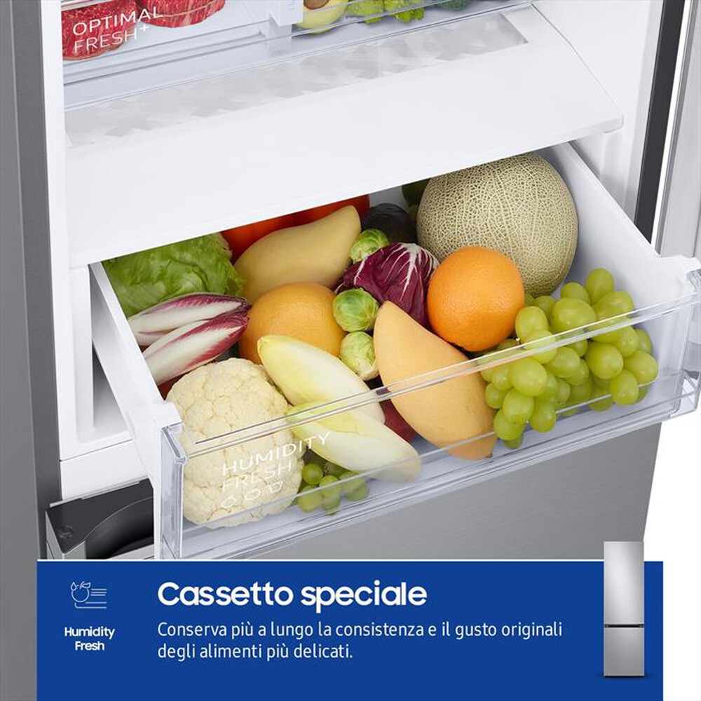 "SAMSUNG - Frigorifero combinato RB38C607AS9/EF Classe A-METAL INOX"