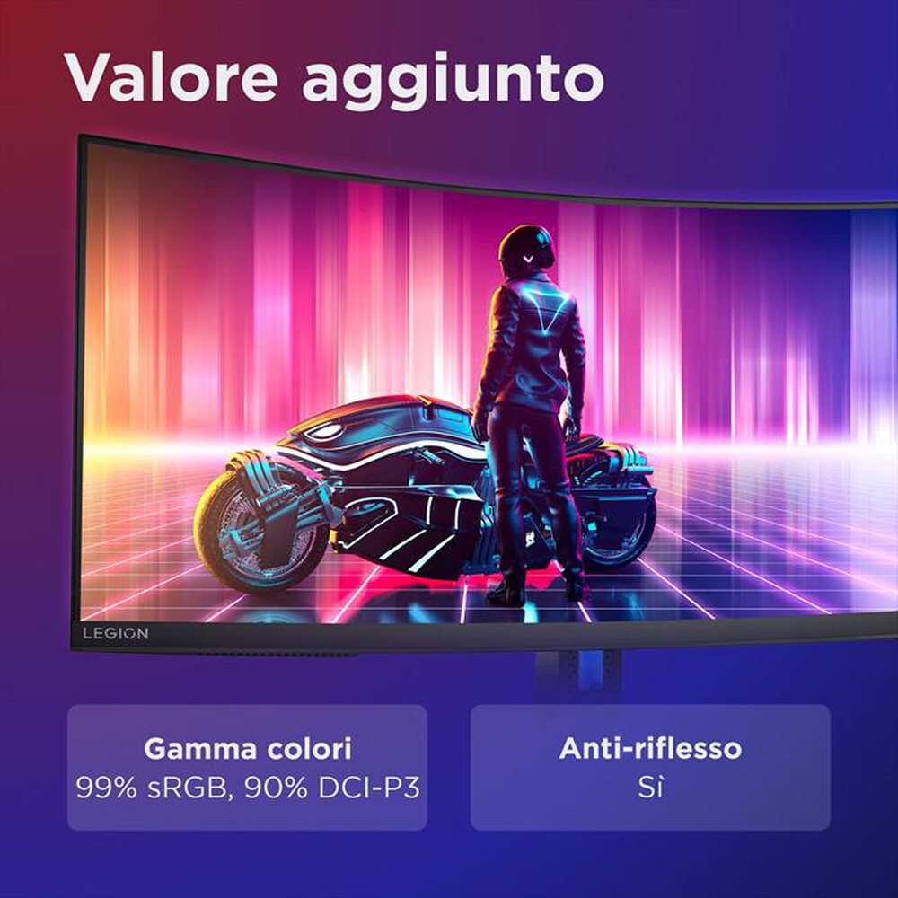 Immagine del prodotto LENOVO - Monitor WLED 34" LEGION R34W-30 67C7GACBIT-Raven Black