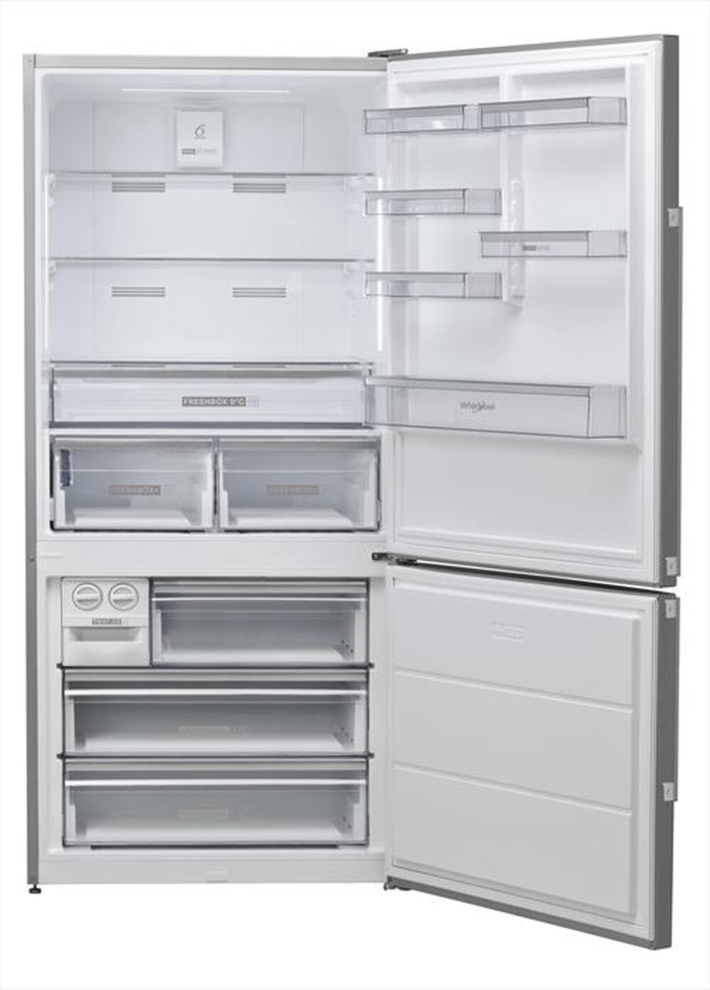"WHIRLPOOL - Frigorifero combinato W84BE 72 X 2 N Classe E"