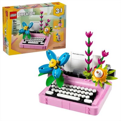 LEGO - CREATOR Macchina da scrivere con fiori - 31169-Multicolore