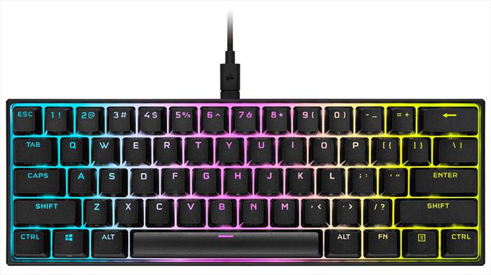 "CORSAIR - Tastiera K65 RGB MINI-Nero"