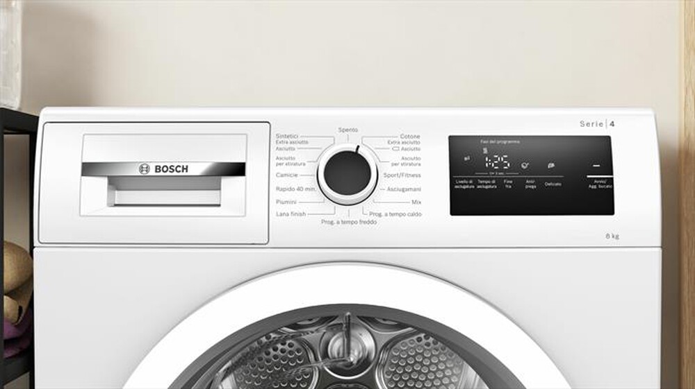 Immagine del prodotto BOSCH - Asciugatrice Serie 4 WTH85V08II 8 Kg-Bianco