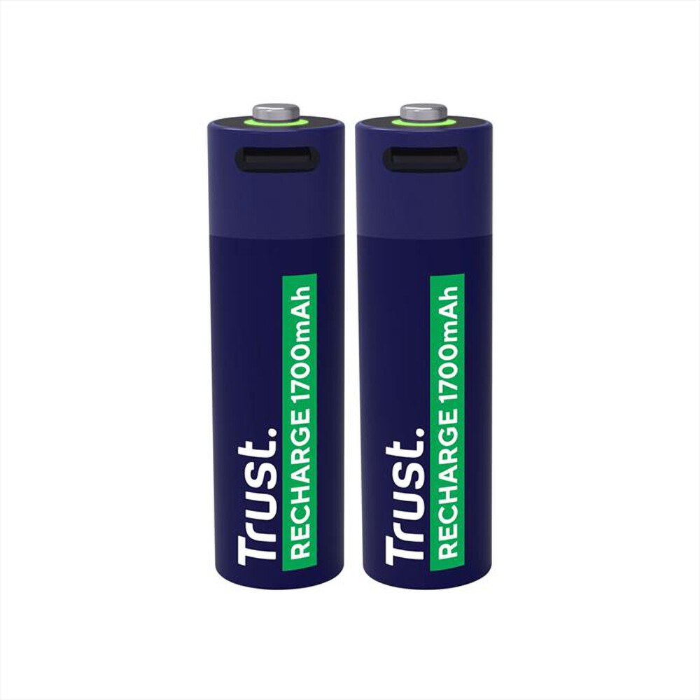 Immagine del prodotto TRUST - USB-C RECHARGEABLE BATTERIES 2P - AA-Black