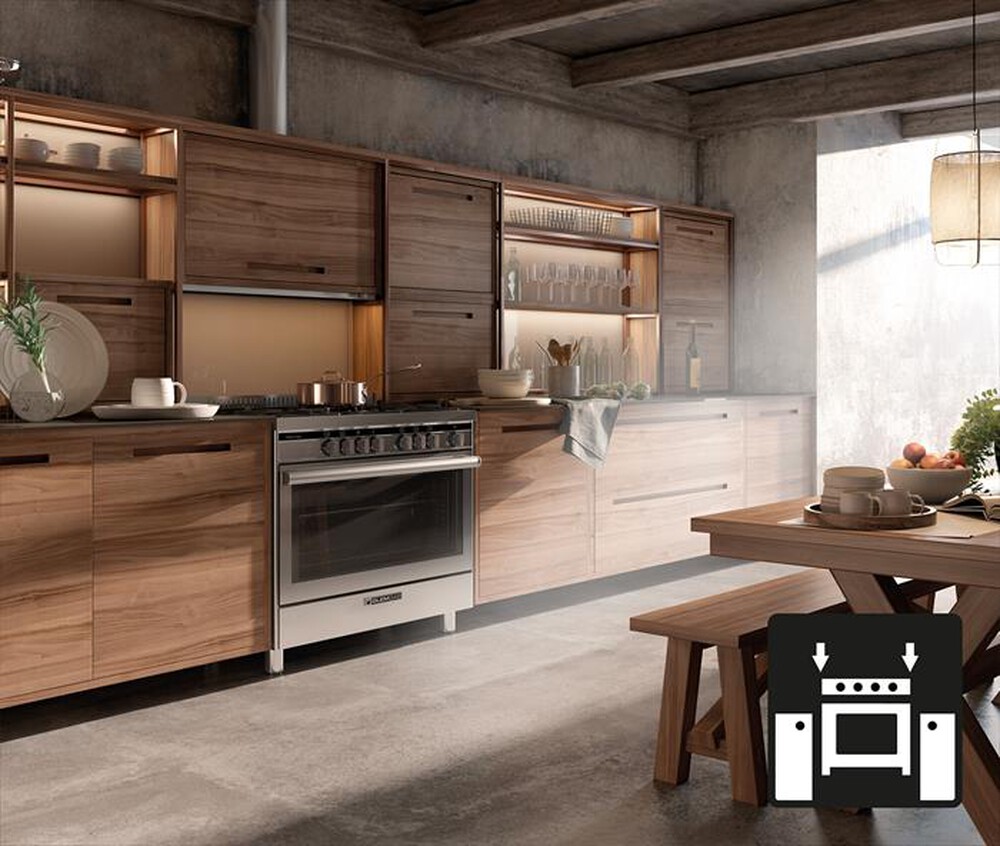 Immagine del prodotto GLEM GAS - Cucina a gas SA66IX Classe A-Inox